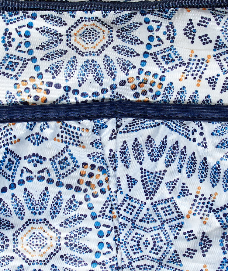 Trousse de toilette double bleu.