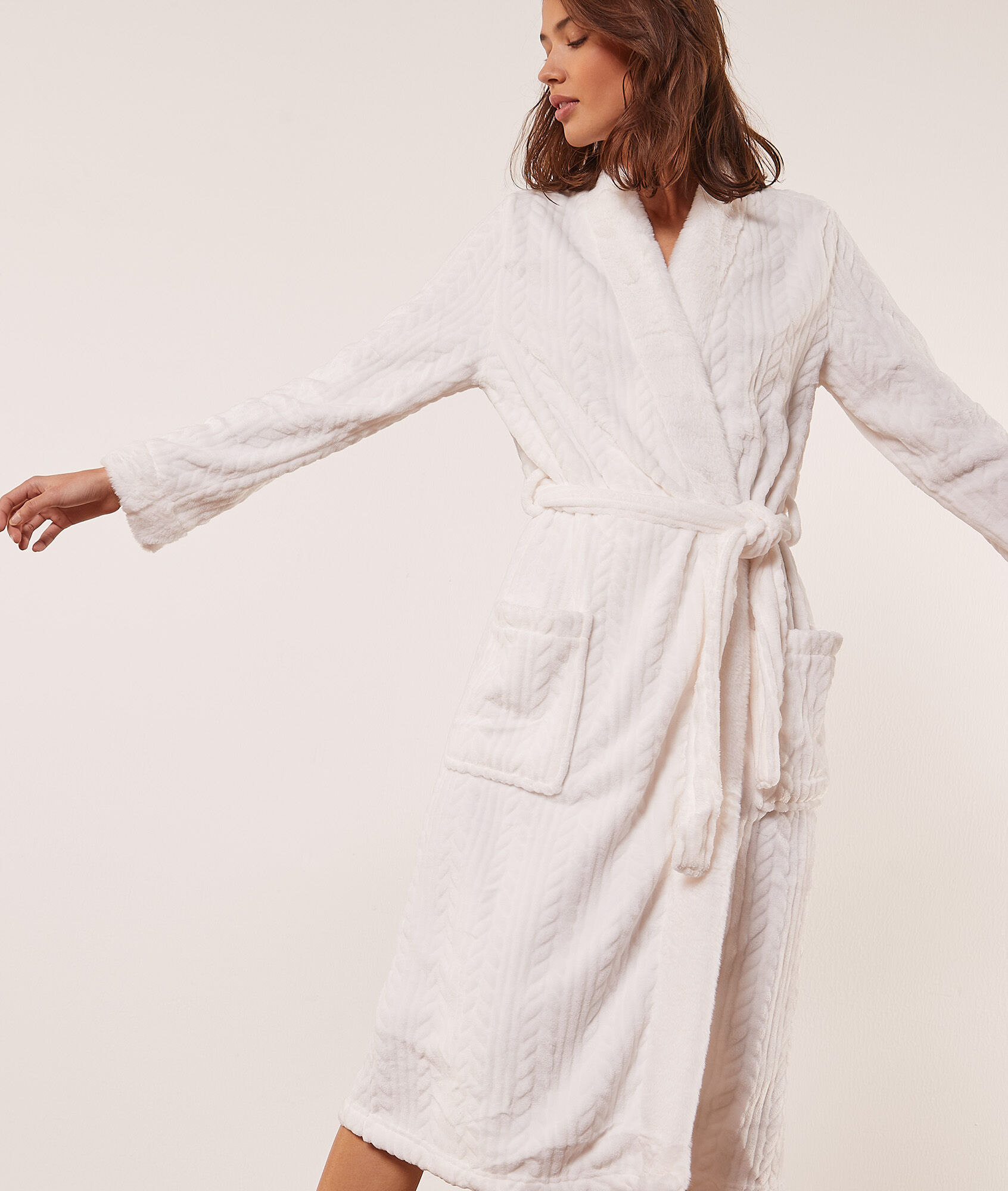 etam peignoir eponge