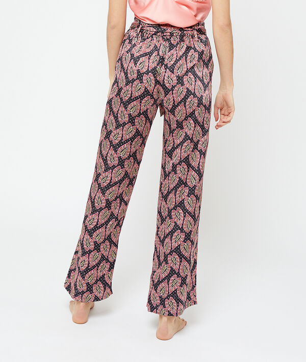 Pantalon satiné imprimé Pantalon satiné imprimé;${refinementColor}