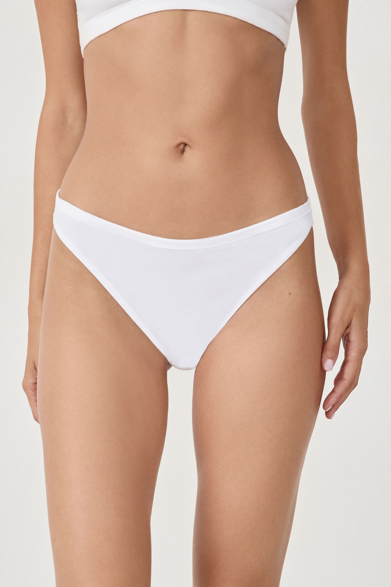 Culotte bikini en coton - Coton 360 - XS - Blanc - Femme - Etam