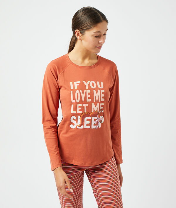 T-shirt "If you love me let me sleep" T-shirt "If you love me let me sleep";${refinementColor}