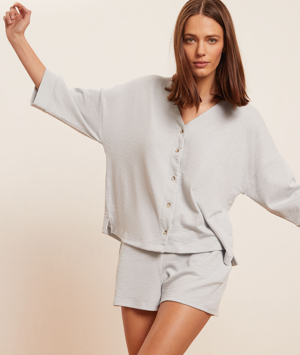 Short de pyjama uni oxygene.
