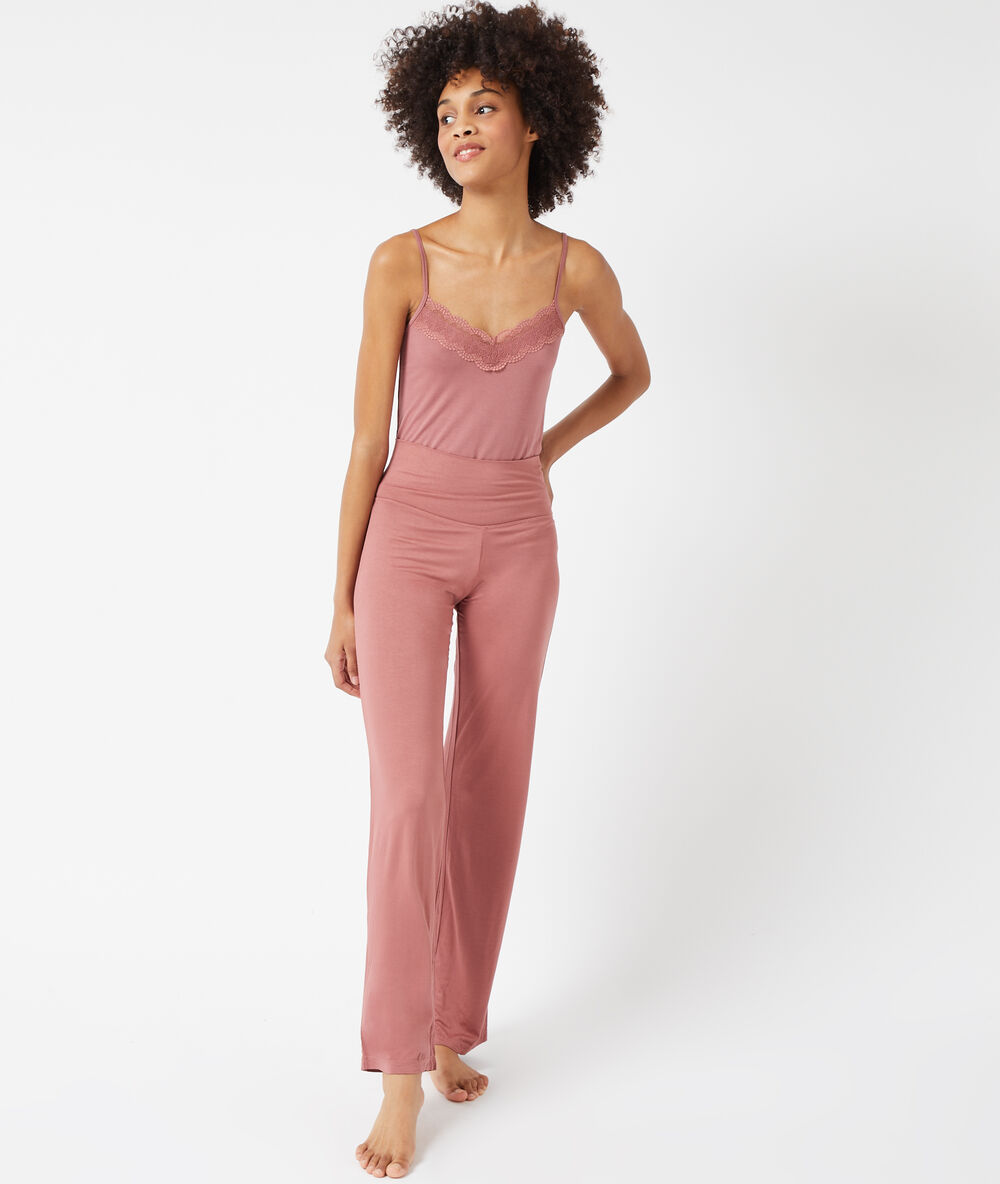 Pantalon taille haute blush.