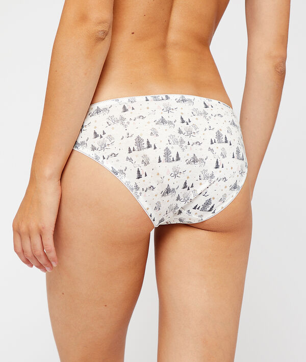 Lot de 4 culottes en coton vert canard.