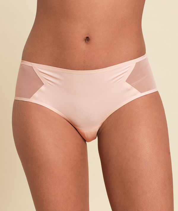 Shorty en microfibre et mesh invisible Shorty en microfibre et mesh invisible;${refinementColor}