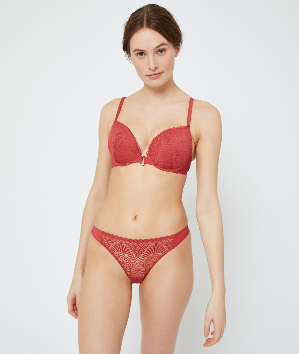 Soutien-gorge n°5 - coques fines grenadine.