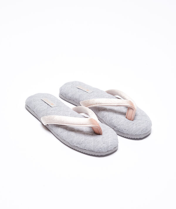 Tongs molleton et velours Tongs molleton et velours