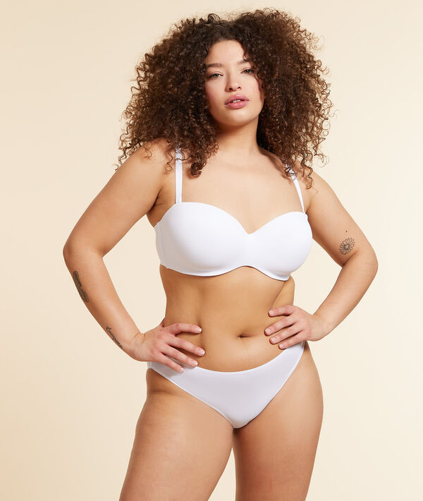 Bandeau microfibre, bretelles amovibles bonnet E Bandeau microfibre, bretelles amovibles bonnet E;${refinementColor}