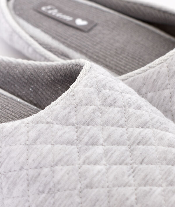 Paire de mules gris.