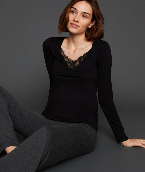 Pantalon homewear anthracite.