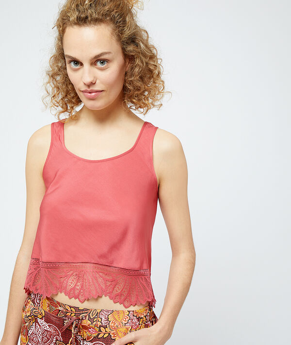 Top satiné bas dentelle Top satiné bas dentelle;${refinementColor}