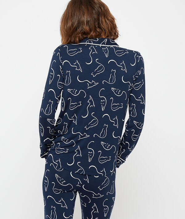 Chemise imprimée chats Chemise imprimée chats;${refinementColor}
