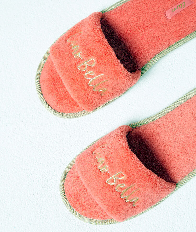Tongs "ciao bella" corail.