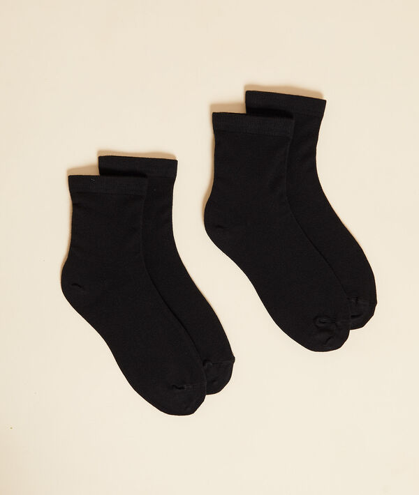 Lot de 2 paires de chaussettes matière thermique Lot de 2 paires de chaussettes matière thermique;${refinementColor}