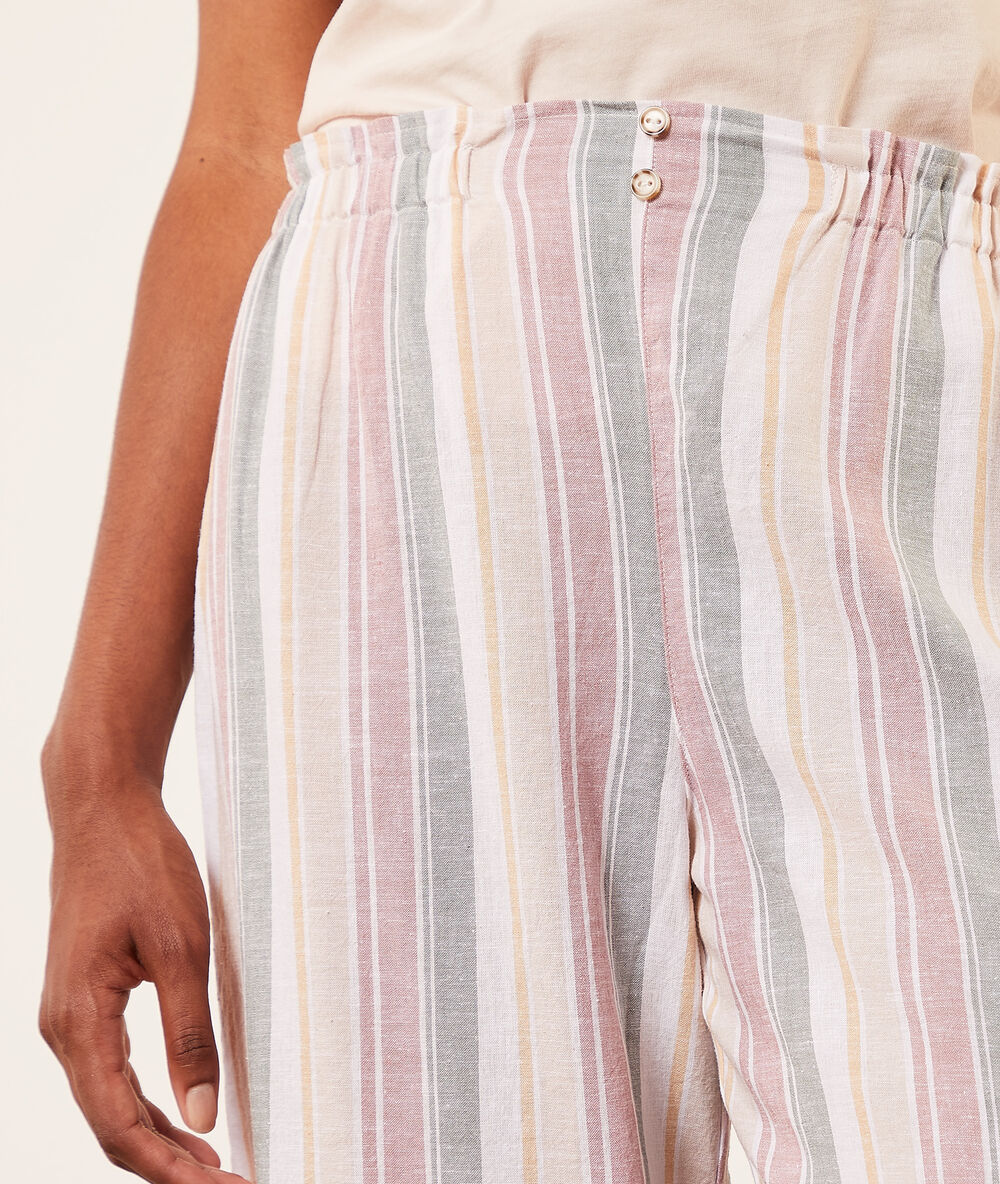 Pantalon de pyjama 7/8 multicolore.