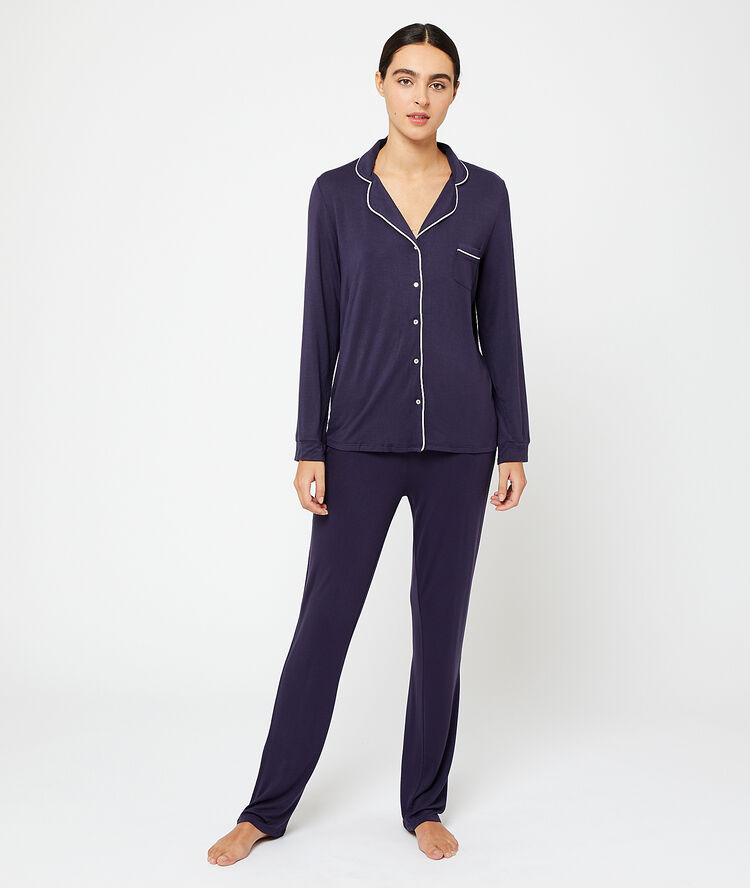 Pantalon marine.