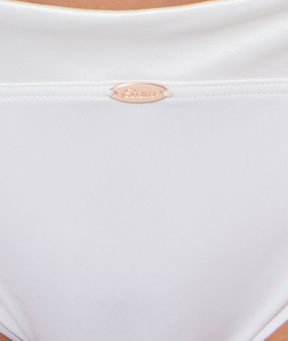 Culotte en microfibre ecru.