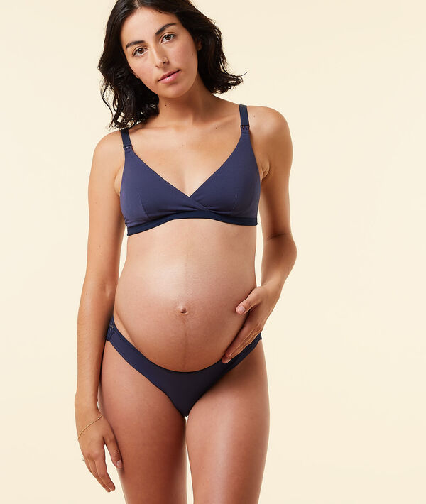 Culotte en coton bio et dentelle Culotte en coton bio et dentelle;${refinementColor}