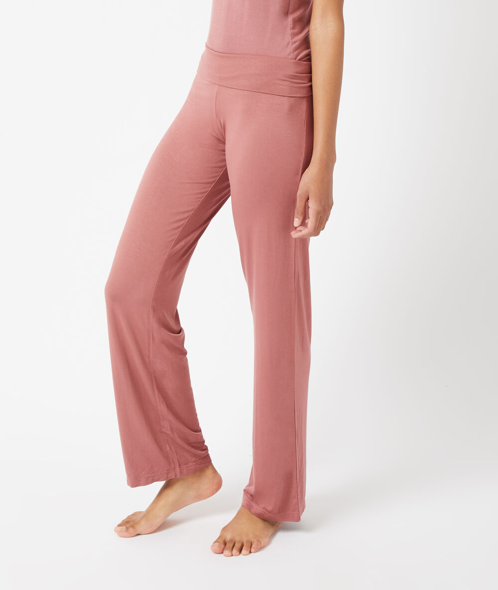 Pantalon taille haute blush.