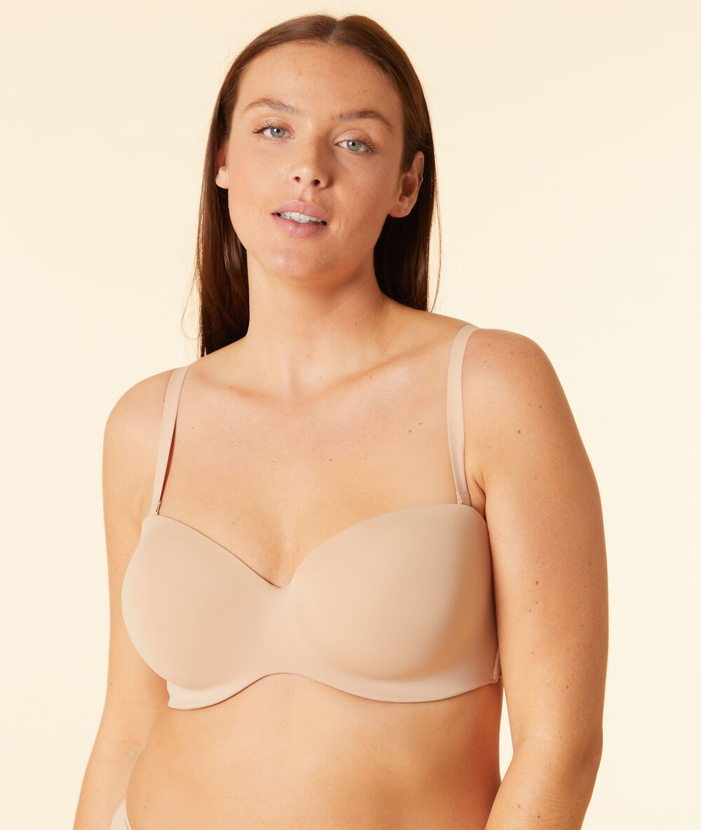 Bandeau bretelles amovibles bonnet e beige.
