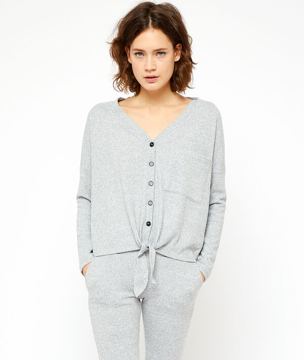 Gilet homewear noué Gilet homewear noué;${refinementColor}