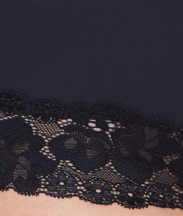 Culotte sculptante taille haute - niveau 1 : silhouette sculptée noir.