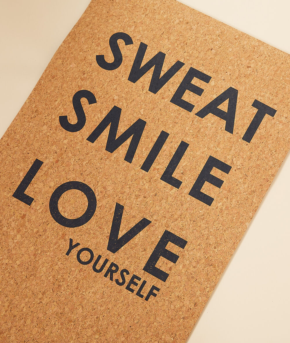 Tapis de yoga lin.