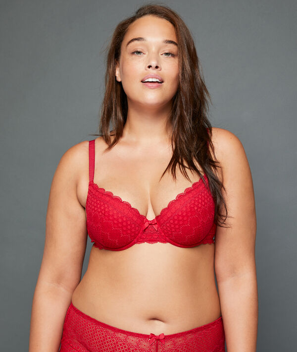Soutien-gorge n°4 - coques fines rouge.