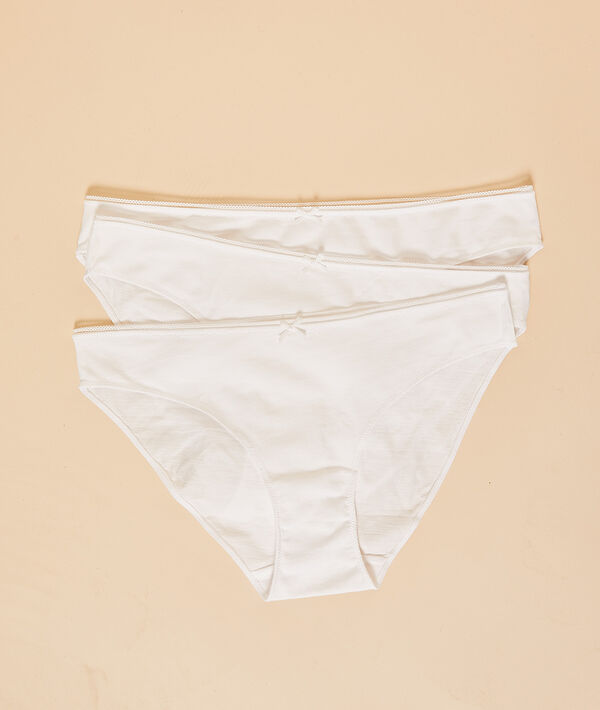 Lot de 3 culottes en coton biologique Lot de 3 culottes en coton biologique