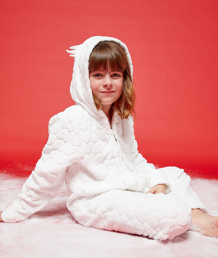Combinaison enfant chouette ecru.