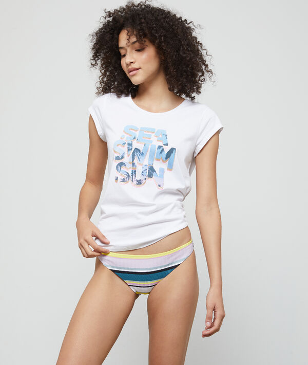 T-shirt "Sea, swim, sun" 100% coton T-shirt "Sea, swim, sun" 100% coton