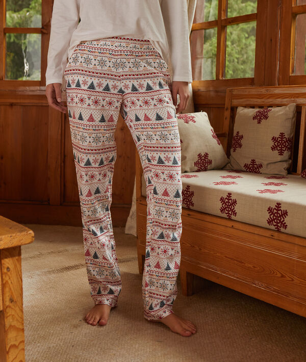 Pyjama 3 pièces "même pas froid" rouge.