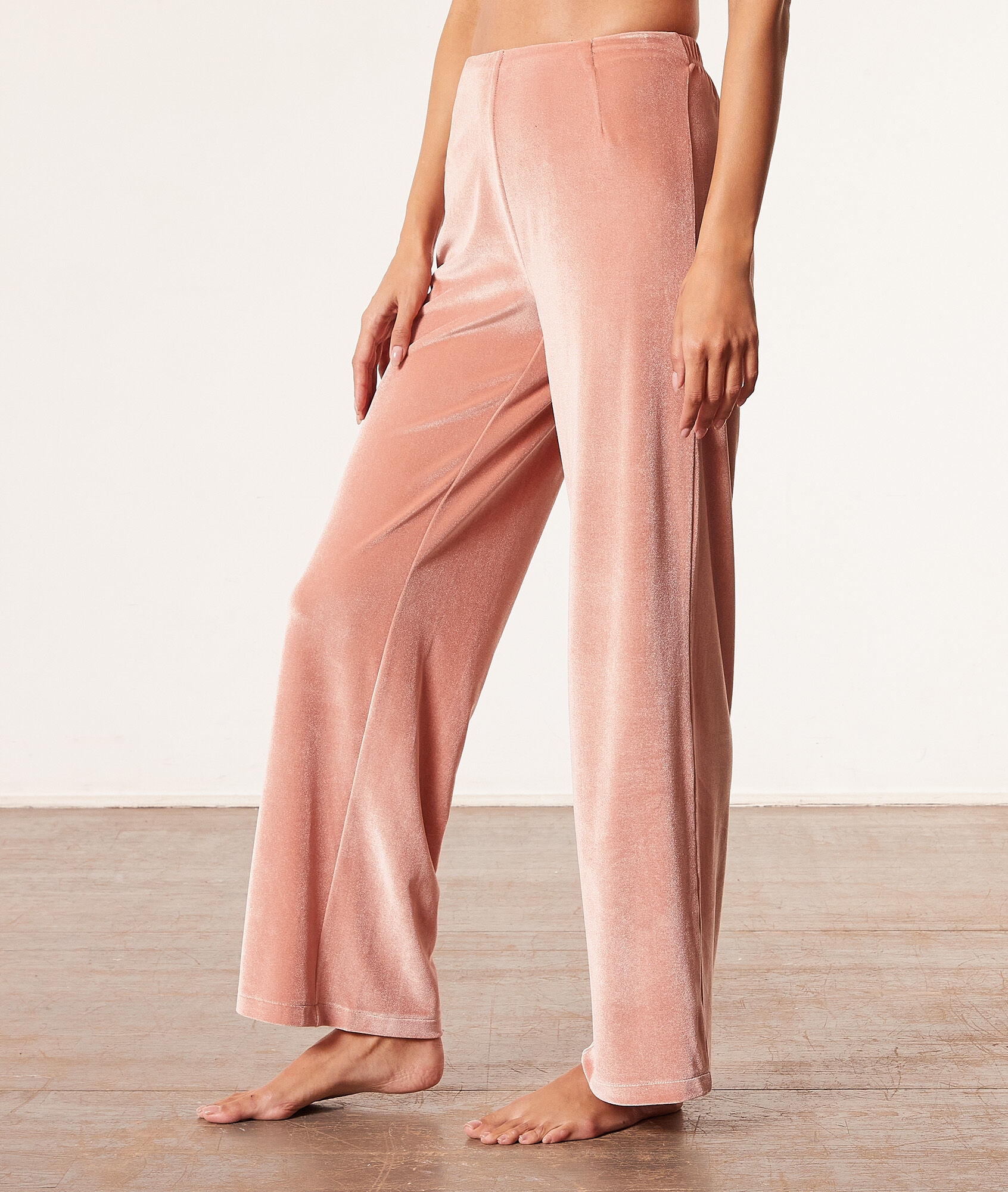 Pantalon de pyjama en velours - Velvety - XL - Rose - Femme - Etam