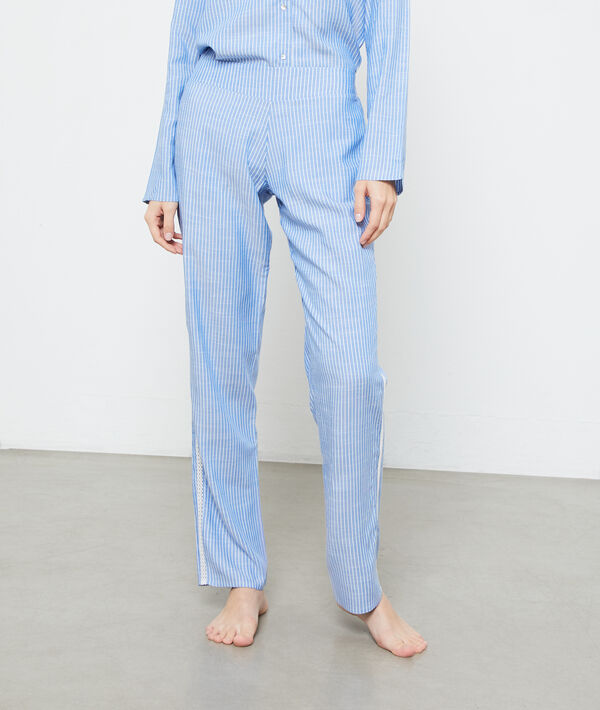 Pantalon rayé à bandes latérales Pantalon rayé à bandes latérales;${refinementColor}