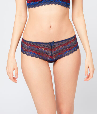 Shorty en dentelle géométrique;${refinementColor}