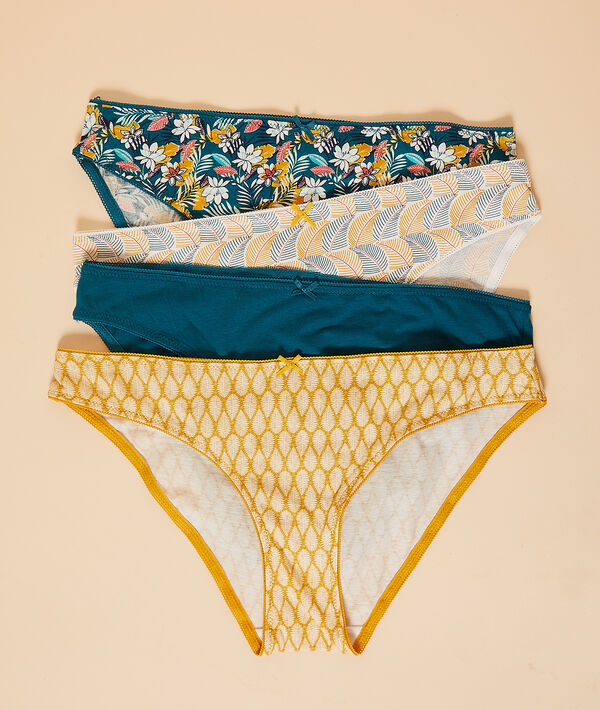Lot de 4 culottes imprimées Lot de 4 culottes imprimées;${refinementColor}