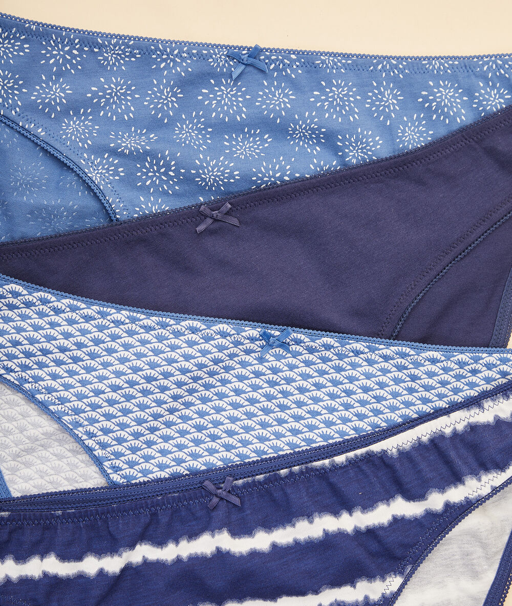 Lot de 4 culottes indigo.
