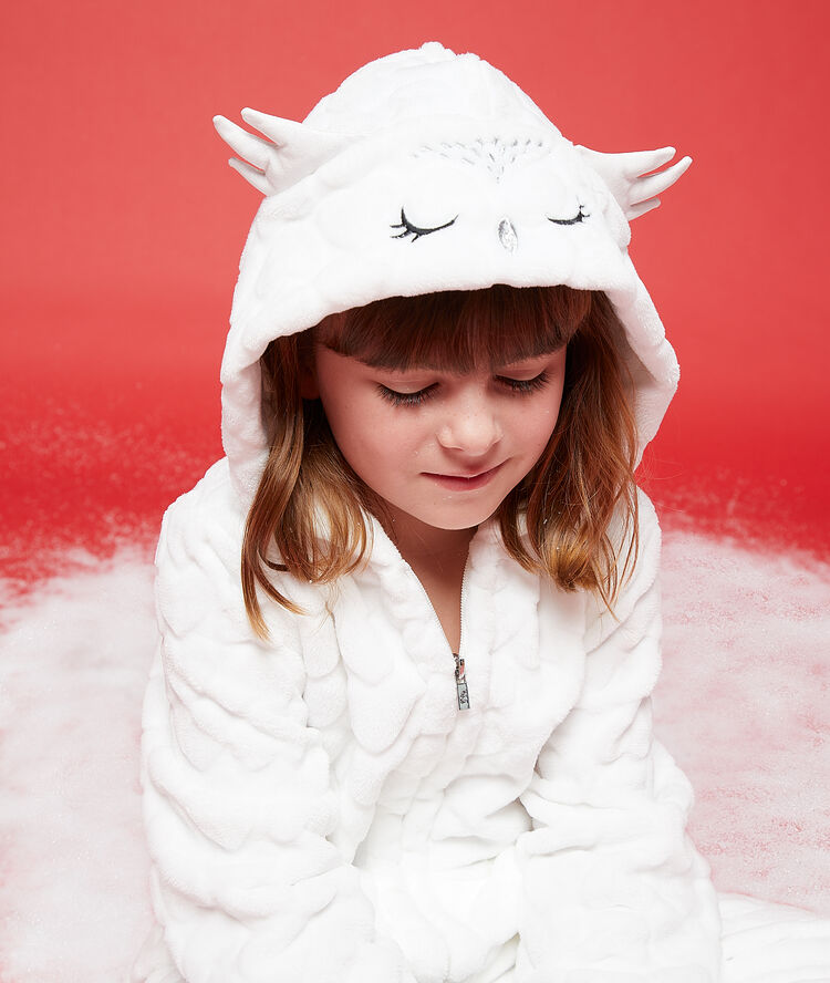 Combinaison enfant chouette ecru.