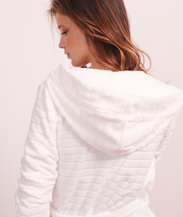 Déshabillé polaire à capuche homewear Déshabillé polaire à capuche homewear;${refinementColor}