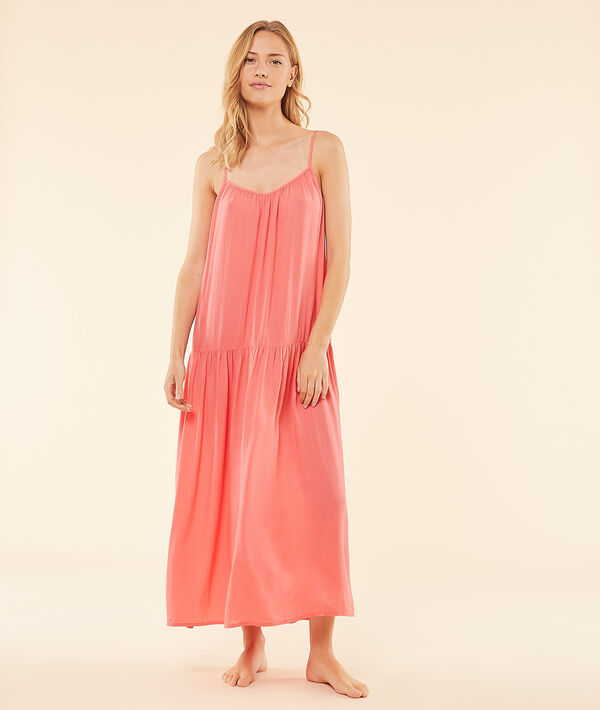 Robe de plage longue à bretelles Robe de plage longue à bretelles;${refinementColor}