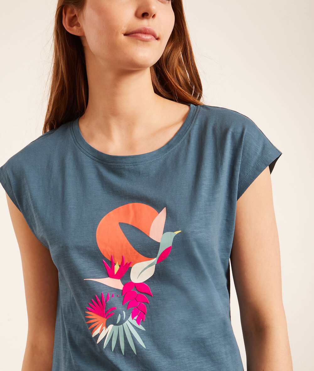 Chemise de nuit "cool summer" bleu.