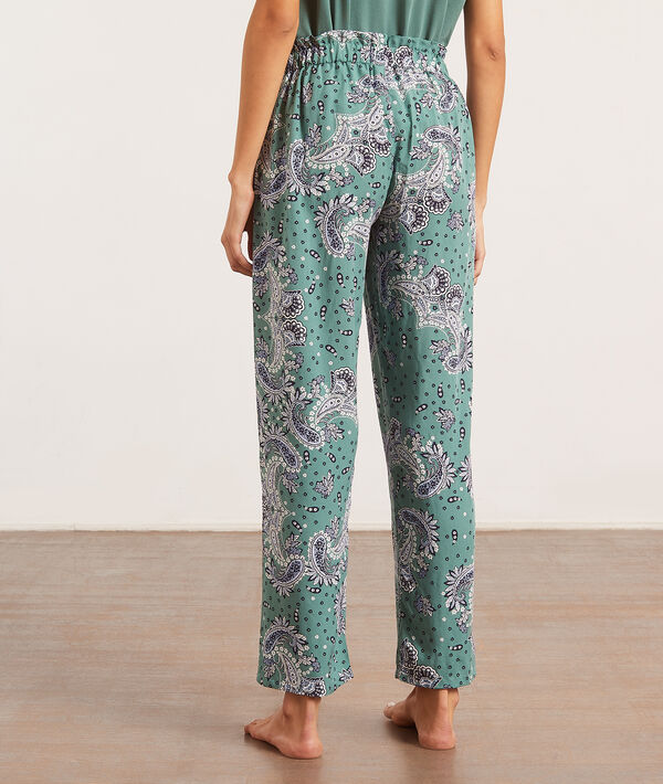 Pantalon de pyjama imprimé bandana Pantalon de pyjama imprimé bandana;${refinementColor}