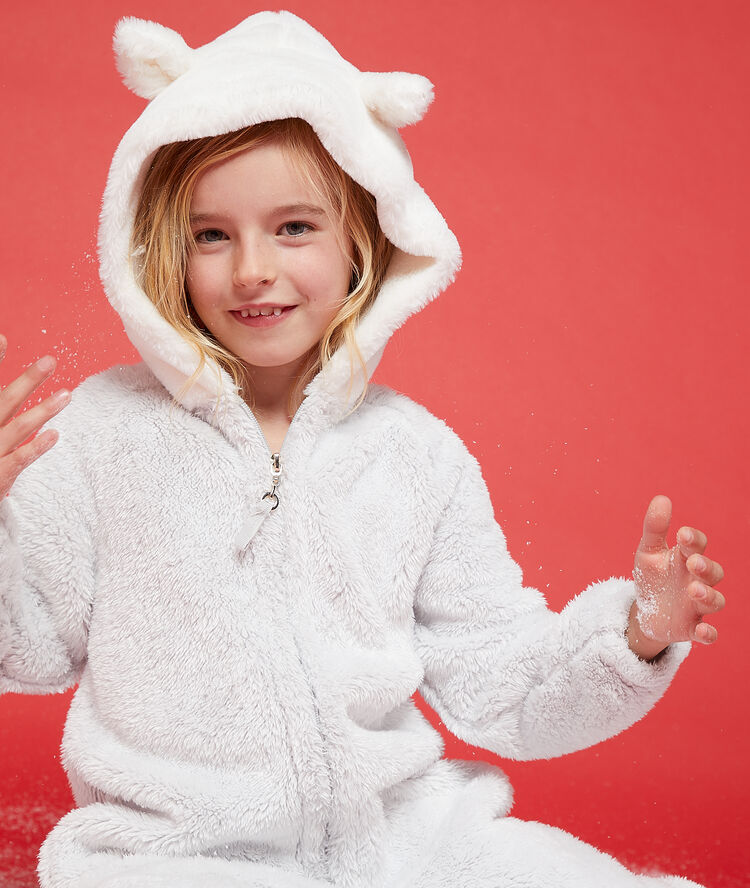 Combinaison enfant nounours ecru.