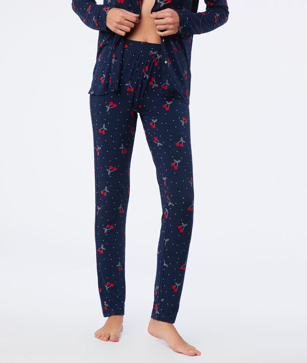 Pantalon de pyjama imprimé cerise Pantalon de pyjama imprimé cerise