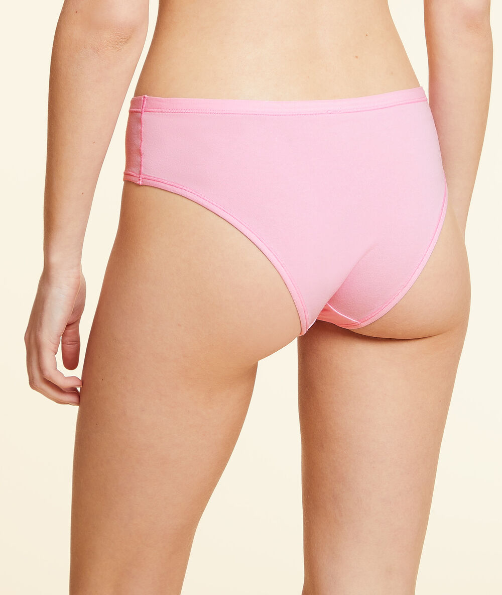 Hipster en coton bio extensible rose bonbon.