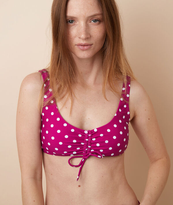Haut de maillot de bain brassière, pads amovibles Haut de maillot de bain brassière, pads amovibles;${refinementColor}