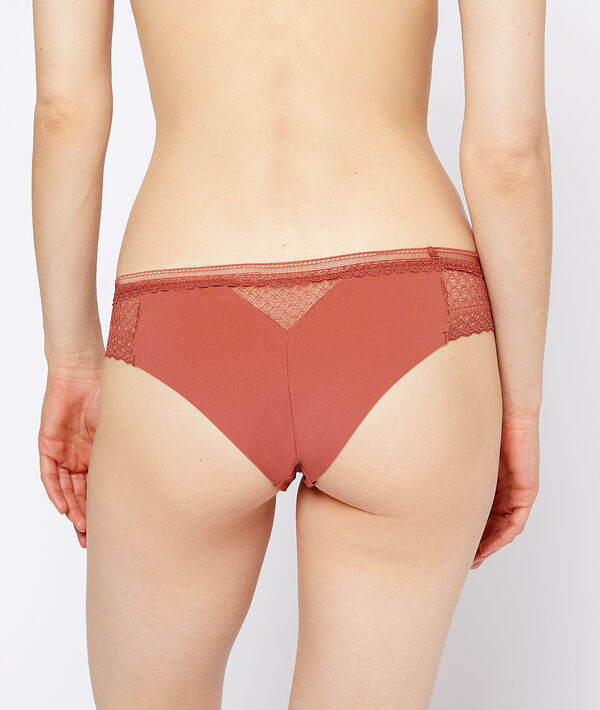 Hipster en microfibre et dentelle Hipster en microfibre et dentelle