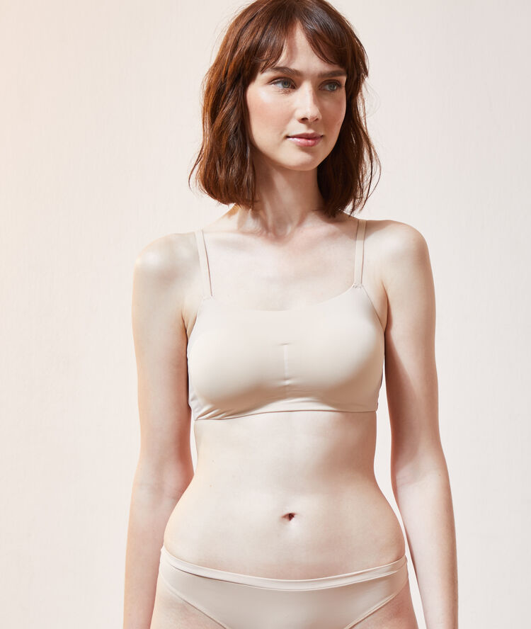 Brassière en microfibre lin.