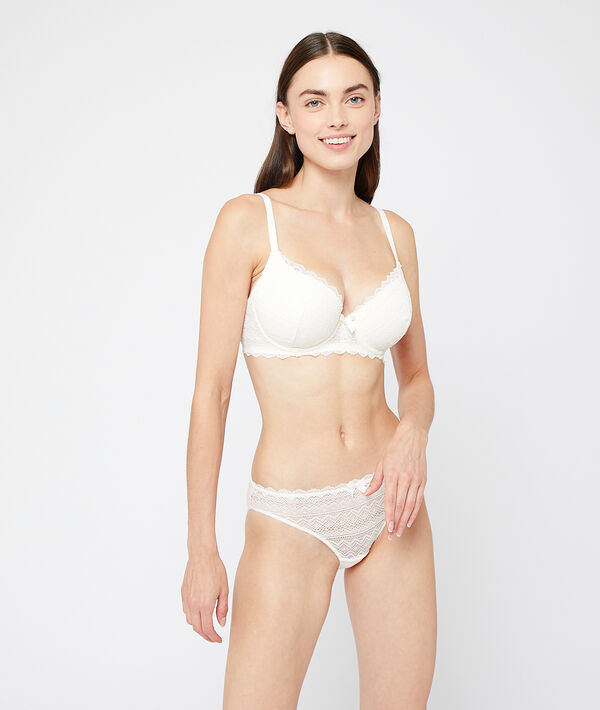 Soutien-gorge n&deg;4 - coques light  ecru.