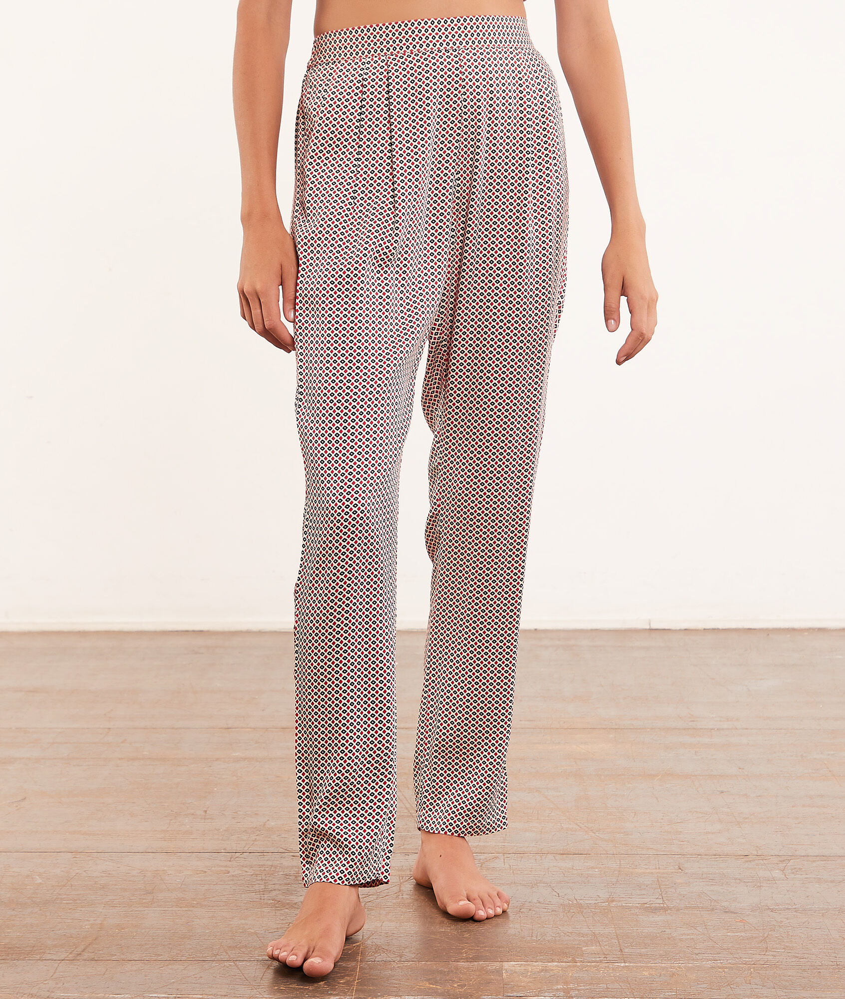 Pantalon de pyjama imprimé - Tays - XL - Ecru - Femme - Etam